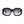 Sunglasses Black Oversized Geo Luxe Eyewear