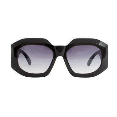 Sunglasses Black Oversized Geo Luxe Eyewear