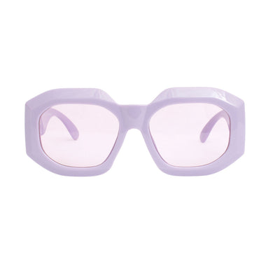 Sunglasses Purple Oversized Geo Luxe Eyewear