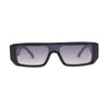 Sunglasses Black Silver Panther Rectangle Eyewear