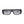 Sunglasses Black Silver Panther Rectangle Eyewear