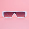 Sunglasses White Gold Panther Rectangle Eyewear