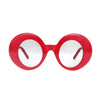Sunglasses Red Round Retro Eyewear for Women
