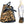 Leopard Furry Animal Print Kiss Lock Bucket Crossbody Shoulder Bag - Girl Stylish Black Faux Leather Accent Purse for Women