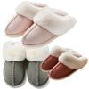 Indoor Winter Fur Shoes – Warm Cotton Slippers for Men & Women, Plush Furry Bedroom Slides, Cozy Non-Slip House Slippers