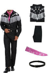 Cowboy Rodeo Adult Ken Barbie Cosplay Costume 70s 80s Hippie Disco Outfits Fringe Top Flare Pant Halloween