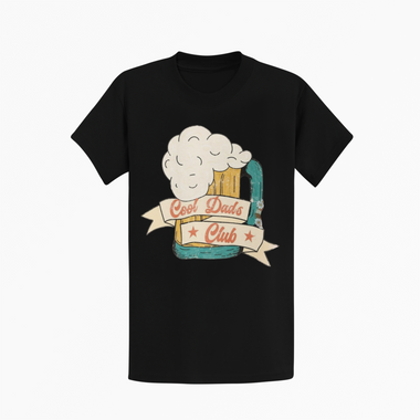 Diona J Cool Dad's Club Beer Father's Day Graphic Tee Round Neck Tshirt
