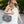 Houndstooth Black and White Pattern Crossbody Bag Handbag with Gold Chain Strap