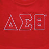 DST Greek Gear L Red Embroidered Crew Sweatshirt