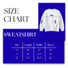 ZPB Greek Gear M Blue Embroidered Crew Sweatshirt