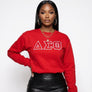 DST Greek Gear XL Red Embroidered Crew Sweatshirt
