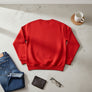 DST Greek Gear L Red Embroidered Crew Sweatshirt