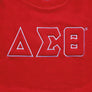 DST Greek Gear M Red Embroidered Crew Sweatshirt