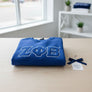 ZPB Greek Gear M Blue Embroidered Crew Sweatshirt