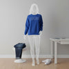 ZPB Greek Gear M Blue Embroidered Crew Sweatshirt