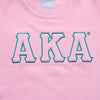 AKA Greek Gear XL Pink Embroidered Crew Sweatshirt