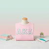 AKA Greek Gear L Pink Embroidered Crew Sweatshirt