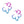 Hoops Exotic Tropical Floral Pink Blue Earrings