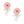 Dangle Pink Petal Flower Pearl Bow Long Earrings