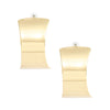 Hoop Large Xtra Wide Polished Gold Open Earrings