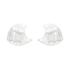 Studs Silver Ocean Wave Earrings for Women