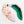 AKA Zig Zag Pink and Green Embroidered Headband
