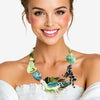 Collar Tropical Green Island Glamour Link Necklace