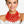 Bib Red Coral Coastal Chic Bead Necklace for Women