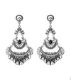 Metal Drop Burnished Earrings