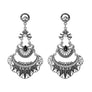 Metal Drop Burnished Earrings