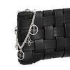 Bag Chain Silver Black Mono Flower Chain for Women