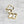 Mini Gold Quatrefoil Sparkle Crossbody Compact