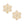 Stud Stellar Snowflake Gold Earrings for Women