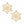 Stud Stellar Snowflake Gold Earrings for Women