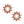 Stud Celestial Star Red Green Earrings for Women