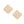 Studs Gold Cream Pearl Quatrefoil Clover Earrings