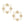 Stud Gold Clover Wreath Pearl Earrings for Women