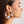 Hoop Fashion House Chic Red and Gold Earrings