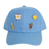 Hat Blue Canvas Baseball Cap for Women