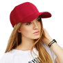Hat Burgundy Canvas Baseball Cap for Women