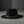 Black Fedora Hat with Black Silver Quatrefoil Band