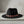Black Fedora Hat with Pink Gold Quatrefoil Band