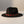 Black Fedora Hat with Red Gold Quatrefoil Band