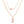 Gold Love Pink Ribbon Chain