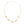 Necklace Gold Cream Pearl Quatrefoil Clovers