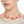 Necklace Gold Red Rhinestone Quatrefoil Clovers