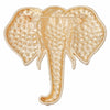 Brooch Gold Elephant Head Rhinestone Pin Women