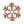 Brooch Radiating Snowflake Red Green Pin for Women