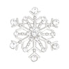 Brooch Stellar Snowflake Silver Pin for Women