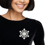 Brooch Stellar Snowflake Silver Pin for Women